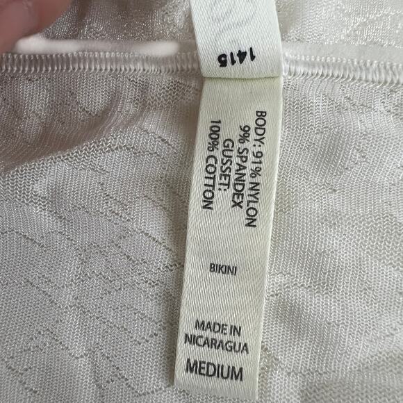 Soma Vanishing Edge Bikini Ivory Lace Womens Medium - Picture 4 of 5